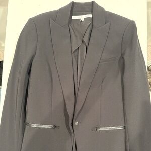Veronica Beard Black Scuba Dickie Blazer